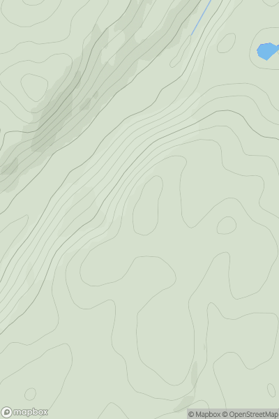 Thumbnail image for Carn Dubh [Glen Albyn and the Monadh Liath] showing contour plot for surrounding peak